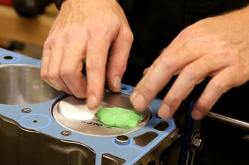 How to Check Piston-To-Valve Clearance With Clay